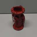 7.8" H Metal Potty Training Fire Hydrant for Dogs to Pee On, Vintage Small Dog Fire Hydrant Pee Post for Indoor or Outdoor Garden Decor