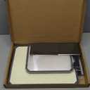 SNOWCLAD Stainless Steel Cutting Board,Double Sided Steel Cutting Board Set for kitchen,Stainless Steel/Wheat straw pp Large for meat,Dishwasher Safe [16 * 11+12 * 8.3 Inch]