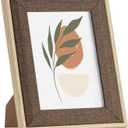 5x7 Picture Frame - 5 x 7 Photo Frame - 5 by 7 Picture Frame with Tempered Glass - Boho Picture Frames Wall Tabletop Display Horizontally or Vertically - Rustic Brown (5x7, 1P)