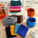 Janinka 18 Pack Headbands for Women Bulk Wide Non Slip Spring Knit Headband Soft Elastic Head Band Crochet Hair Accessories Fit Cool Cold Weather Fashional Hairband for Workout Yoga Makeup Daily Wear