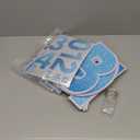 Yerliker 16 Pcs Happy Birthday Yard Signs with Stakes, 32.8 ft LED Lights, 42 Pcs Number Stickers, 13.4 Inch Letters Signs for Birthday Party Supplies Yard Lawn Outdoor Decoration(Light Blue)