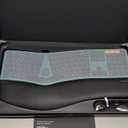 ProtoArc Backlit Bluetooth Ergonomic Keyboard, EK01 Plus Full Size Wireless Split Keyboard with Dual Bluetooth and USB, Cushioned Wrist Rest, Rechargeable, Compatible with Windows/Mac/Android, Green