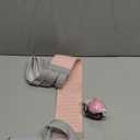 Fabric Resistance Band with Handles, 120lb Full-Body Excercise Band, Non-Slip Elastic Bands for Strength Muscle Training, Stretch Band Workout Equipment for Leg Arm Chest Core Wrist Ankle (Pink)