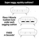 Stratiform Miracle Cushion Cure – Heavy-Duty Couch Cushion Support Pad for Sagging Sofa Cushions, Furniture Support Board with Lift, Restores Comfort, Extends Couch Life, Made in USA (15.5”x15.5”x2”)