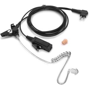Earpiece Headset Replacement for Motorola Radio BPR40 CLS1110 CLS1410 CP110 CP185 CP200D DEP450 DLR1020 DLR1060 PR400 RDM2070D RDU4100 RDU4160D RDV5100 RMM2050 RMU2040 RMV2080 2-pin Air Tube