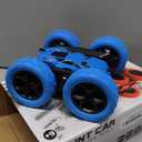 Remote Control Car, RC Cars Toys for Kids Ages 6-12, 2.4GHz RC Stunt Truck with 360 Double-Sided Flips, 4WD Off-Road Racing, Christmas Birthday Gifts for 3 4 5 6 7 5-7 6-8 8-10 Year Old Boys Girls (Blue)