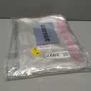 100 Count 14x20 Self-Sealing Cellophane Bags, HUOJI Resealable Clear Poly Bags for Clothes, Shirts and Party Favors