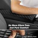 JOYTUTUS Center Console Cover Compatible with 2025-2026 Camry Armrest, PU Leather Middle Console Arm Rest Cover