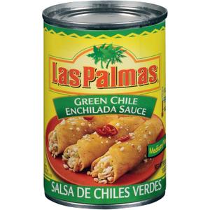 Las Palmas Green Chile Enchilada Sauce, Medium, 10 Ounce (Pack of 24) Best By Jan 23, 2027