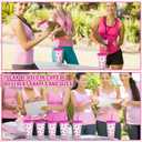 12 Pcs 24 oz Pink Disposable Pet Drinking Cups with Lid Pink Awareness Ribbon Disposable Straw for Christmas Dinner Anniversary Party Supplies Stuffers Gifts