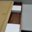 BLUEWEST Noodle Board Stove Cover with Handles, 3 in 1 Wood Stove Top Covers Board for Gas Burners and Electric Stove, Wooden RV Stovetop Cover, Tray for Kitchen Counter Space with Juice Grooves (Walnut)