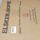 ELSKER&HOME Diploma Frames 11x14 with Mat- Solid Cherry Wood - Display 11x14 Document/Certificate with Mat or 15x18 without Mat - Wall Mount Display (Double Mat, Black Mat with Golden Rim)