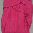 ARTFREE Womens Ribbed Knit Summer Maxi Dresses Tie Straps Square Neck Party Long Dress Rose Red XL