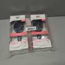 Wet Brush Easy Blowout Detangling Hair Brush, Black, Edgeless HeatFlex Bristles for Blow Dry, Ergonomic Soft-Touch Handle, Maximum Volume, Ceramic Coating Pad Smooths & Straightens (Pack of 2)