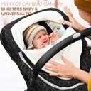 Yoofoss Baby Car Seat Cover Winter Carseat Canopies Cover to Protect Baby from Cold Wind, Super Warm Plush Fleece Baby Carrier Cover for Infant Boys Girls (Stars)