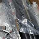 AJAZZ Room Divider Curtain (Cream White, W100 x L96 in,1 Panel)+ Curtain Rods No Drilling Adjustable Tension (H) 43-120(W) 35-100 in, Heavy Duty Wall Divider for Apartment/Dorm