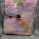 MENZOKE Kids Travel Tray, Car Seat Table Tray, Road Trip Essentials with Educational Drawing Board, Tablet Holder & Cooler Cup Holder, Travel Table for Kids Gifts in Car, Airplane, Multicoloured (MagicPink)