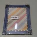 8x10 Picture Frame with Real Glass, Wooden cute 8 x 10 Photo Frame with Wavy Mat for Tabletop and Wall Hanging, Blue, 1 Pack