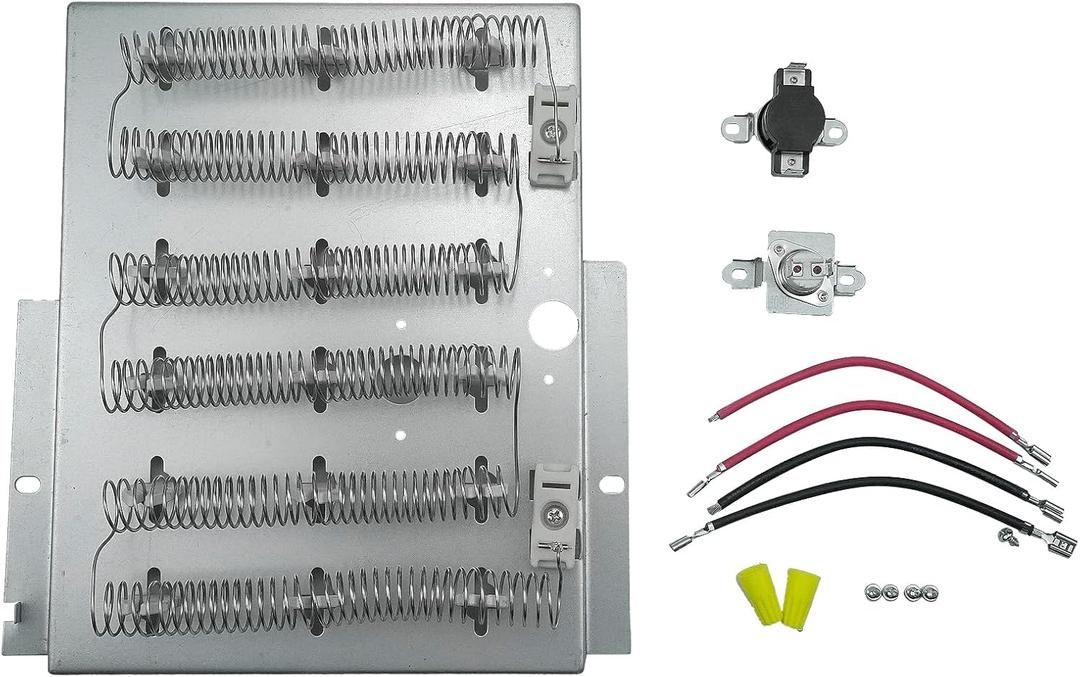Dryer Heating Element 61927 Replace for 61928 Y503978 510329p 503404 0610067 964p3 Wpy503978 Compatible with Whirlpool Maytag Speed Queen Amana Admiral Crosley and Magic Chef Thermal Fuse