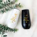 CARANOTS Mr and Mrs Gifts Wedding Gifts for Couples 2026 Bride and Groom Wedding Champagne Flutes for Engagement Anniversary Newly Engaged Cups for Mr and Mrs Champagne Tumbler 10 OZ