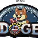 2 x 2pcs Funny Humor Cute Doge Meme Hook and Loop Patches, DIY PVC Rubber Patches for Helmets, Hats, Bags, Backpacks, Dog Harnesses, Army Vests, Tactical Gear, Clothes, Jeans, Caps