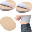 Geiserailie 50 Pcs Tummy Lift Belly Stomach Tape Waterproof Tummy Lifting Body Tape Body Control Precut Adhesive Strips for Women Saggy Loose Skin Flat Stomach Back Fat Belly(Oval)