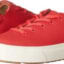 Amazon Essentials Women's Comfortable Lace Up Sneakers (7.5, Red)