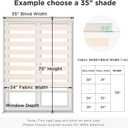 Joydeco Cordless Zebra Blinds for Windows, Dual Layer Light Control Window Blinds with Light-Proof Aluminum Cover, Free-Stop Roller Shades for Home & Office (Beige,32" W x 75" H)
