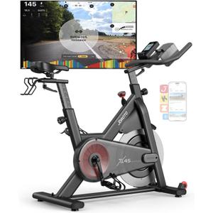 JOROTO Magnetic Exercise Bike, Professional Indoor Cycling Bike, Spinning Bike with Bluetooth and Self-Developed App, 350lbs Weight Capacity & 40 lbs Dual Flywheel, Workout Equipment for Home Gym