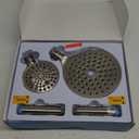 MakeFit Dual Filtered Rain Shower Head Combo, High Pressure Handheld Shower Head with Adjustable Bar - Rainfall Shower Head And Showerhead with Filter for Hard Water - Removes Chlorine(Brushed Nickel)