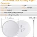 4PK Dimmable 15.8 Inch Led Ceiling Light Flush Mount, 34W, 3060LM, 3000K/3500K/4000K/5000K/6500K CCT, 0.98" Super Slim Close to Ceiling Round Flat Panel Light for Hallway,Kitchen ect, White