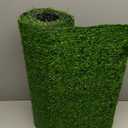 Artificial Grass Astro Turf Lawn 2FTX18FT,Economy Synthetic Fake Grass Indoor Outdoor Mat, Backyard Patio Garden Balcony Rug Carpet, Rubber Backing with Drainage Holes