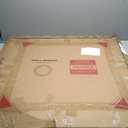 Round Wood Mirror for Wall,36 Inch Circle Decorative Mirror with Walnut Frame,Rustic Bathroom Hanging Vanity Mirror for Entryway,Bedroom or Living Room