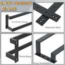 Alise Double Towel Bar, 24" Towel Racks for Bathroom Wall Mounted SUS304 Stainless Steel, Heavy Duty Bathroom Towel Holder, Quick Drying Towel Hanger, Matte Black