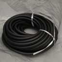 50 FT Black Latex Rubber Tubing,3/8in OD 1/4in ID Black 1 Continuous Piece