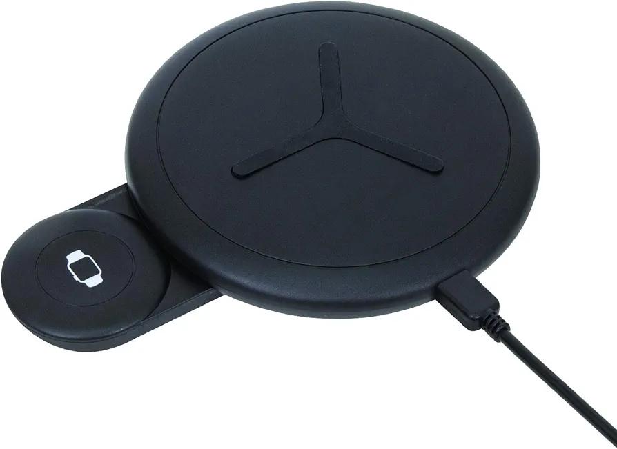 Helix 2 in 1 Wireless Charger, 10 Watt Fast Wireless Charger + Apple Watch Charger, iPhone Charger, Qi Certified, Compatible with iPhone 11, 11 Pro, 11 Pro Max, XS, XS Max, XR, X, 8, 8 Plus, AirPods 2