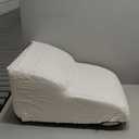 Dog Ramp Stairs 2 Steps for Small Dogs and Cats Light Beige, Pet Dog Ladder for Sofa Bed, Dogs Cats Ladder Non-Slip Foam with Removable and Washable Plush Cover, Send Lint Roller Set