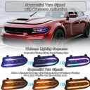 Headlights Assembly for Dodge Charger 2015-2023, Headlamp with LED Sequential Dynamic Turn Signal Lights & Dual DRL, Start-Up Animation, L+R | LED Sequential Dynamic Turn Signal Lights, Dual DRL, Start-Up Animation, L+R