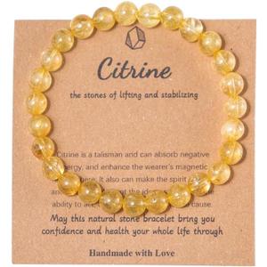 Stress Relief Anxiety Yoga Bracelet,Crystal Stone Mantra Bracelets for Women Natural Beaded birthday Gifts Inspirational Bracelet for Men