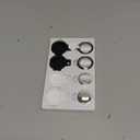 4-Pack Tracker Tags Compatible with Apple Find My (iOS Only) Bluetooth Tracker, Smart Keys Finder and Item Locator with Waterproof Case for Wallet Luggage Pet Backpack 2B2W