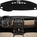 KEYOOG Dashboard Cover Dash Mat Fit for La-nd Rover 2009-2005 LR3,2016-2010 LR4,2013-2006 Range Rover Sport (Without HUD Models),Car Dash Board Mat Anti-Glare Carpet,Non-Slip Pad (Black)