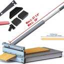 13" Pro Laminate/Vinyl Floor Cutter with Floor Installation Kit, 15/30/ 45 Instant Cuts in One Step, Cuts Laminate Floor, Engineer Wood, LVP/T, VCT, SPC, WPC, Siding & More; Black 5 deal!