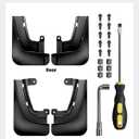REEVAA 2026 Tesla Model X Accessories - Mud Flaps [Protect Paint, No Drilling Required] All-Weather Splash Guard Body Kits for Model X 2022-2026, Black (Set of 4)