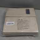 4 Packs Letter Size File Organizer, File Folders Organizer, Fabric Storage Box, Collapsible Paper Organizer with Metal Handle, Smooth PVC Rails, Only Box (Beige)