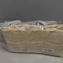 HIPHOP PANDA 2-Pack Diaper Caddy Organizer - Newborn Essentials Baby Registry Must Haves - Sturdy Nursery Storage Bin & Portable Car Caddy for Diapers & Wipes - Grey/Oatmeal Gift Set (Regular)