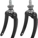 TOVINANNA 2pcs Wheelchair Front Fork Accessories Swivel Wheels Wheelchair Accessories Replacement Wheel Bracket Wheelchair Wheel Bracket Wheelchair Part Wheel Bracket Front Wheel Metal