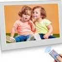 10.1 inch Digital Photo Frame with Remote Control, Electronic Picture Frame Large Display, Share Moments via SD Card and Mini USB, Wall Mountable, 1080P HD Resolution, Builtin Clock & Calendar