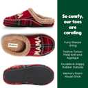 Dearfoams Women's Mama Bear Matching Family Gifts for Mom Clog (Red, XL)