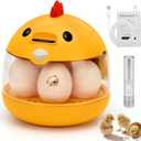 Automatic Egg Incubator for Hatching Eggs with LED Temperature Display, Humidity Control & Egg Turner, Clear Lid Incubator for Chicken, Quail & Bird Eggs (6 Egg Capacity)