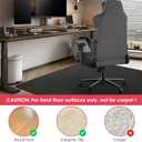 Vicwe Gaming Chair Mat for Hardwood Floor, 55"36" Office Chair Mat, PVC Computer Chair Mats, Easy Glide, Floor Protector for Rolling Chair-Black, 55"x36"